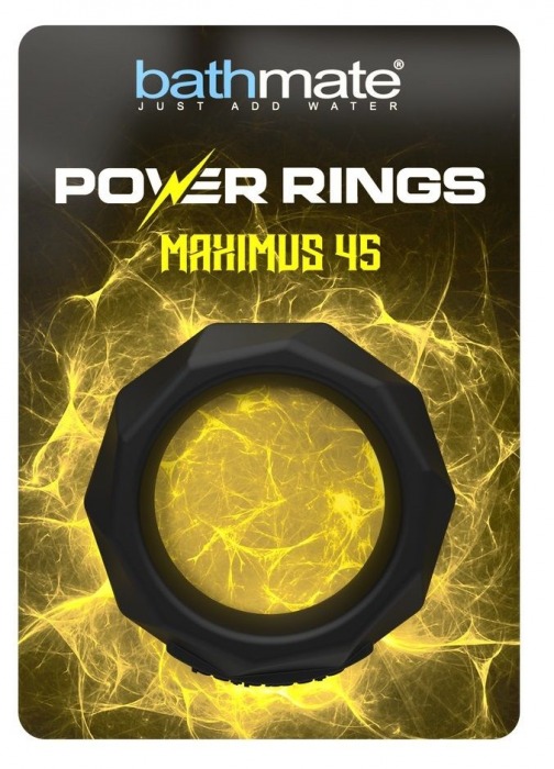 Черное эрекционное кольцо Maximus 45 - Bathmate - в Королеве купить с доставкой