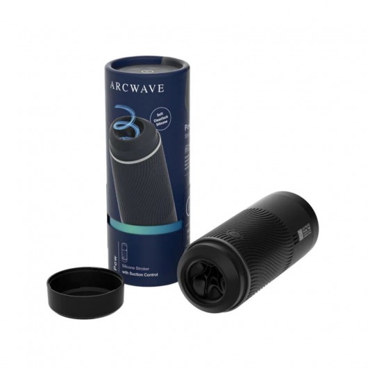Черный мастурбатор с контролем всасывания Arcwave Pow Stroker - Arcwave - в Королеве купить с доставкой