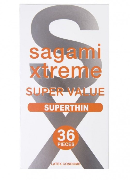 Ультратонкие презервативы Sagami Xtreme Superthin - 36 шт. - Sagami - купить с доставкой в Королеве