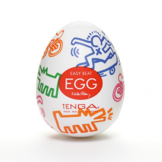 Мастурбатор-яйцо Keith Haring EGG STREET - Tenga - в Королеве купить с доставкой