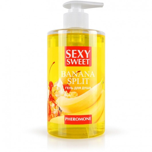Гель для душа Sexy Sweet Banana Split с ароматом банана и феромонами - 430 мл. -  - Магазин феромонов в Королеве