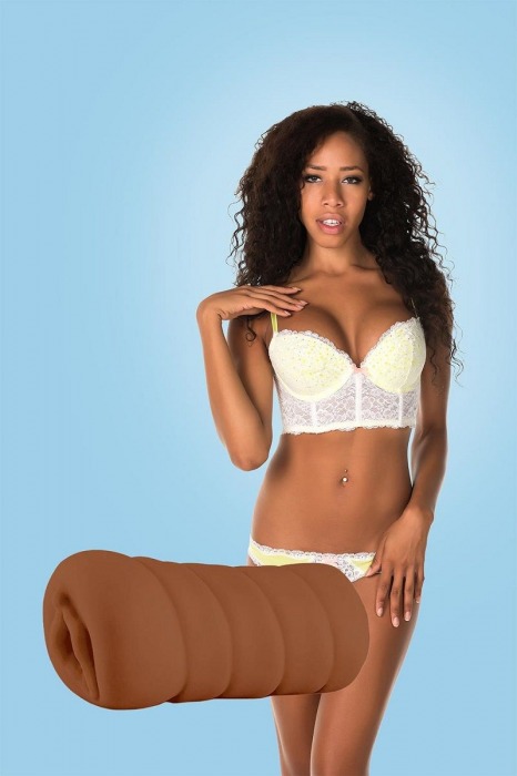 Коричневый мастурбатор-вагина BRIANNA - Dream Toys - в Королеве купить с доставкой