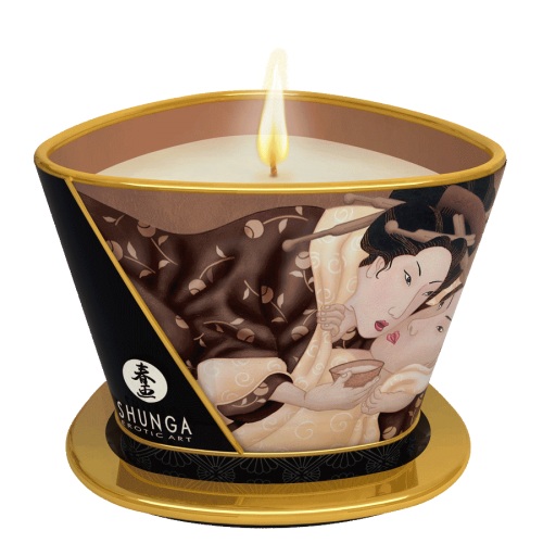 Массажная свеча Intoxicatin Chocolate с ароматом шоколада - 170 мл. - Shunga - купить с доставкой в Королеве