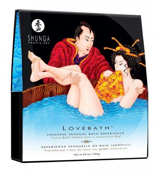 Соль для ванны Lovebath Ocean temptation, превращающая воду в гель - 650 гр. - Shunga - купить с доставкой в Королеве