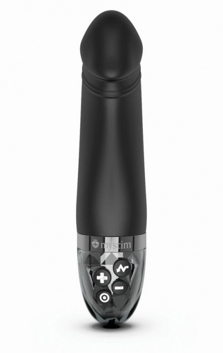 Черный вибратор с электростимуляцией Real Deal Neal - 16,5 см. - MyStim - купить с доставкой в Королеве