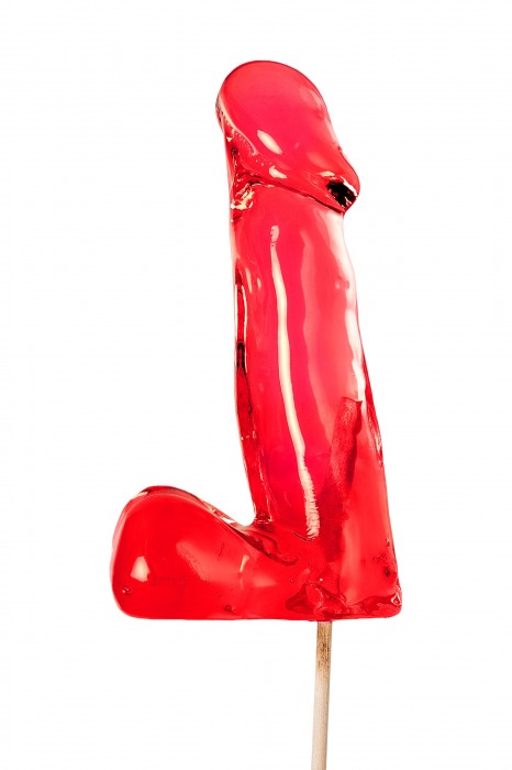 Красный леденец в форме члена со вкусом виски - 173 гр. - Sosuчki - купить с доставкой в Королеве