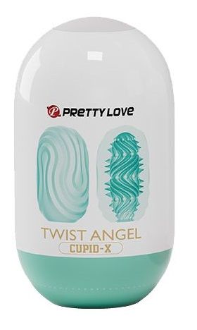 Бирюзовый мастурбатор-яйцо Twist Angel - Baile - в Королеве купить с доставкой
