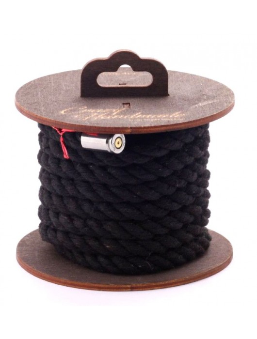 Черная хлопковая веревка для бондажа на катушке - 3 м. - Crazy Handmade - купить с доставкой в Королеве