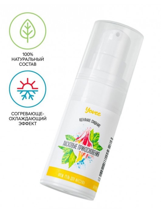 Согревающе-охлаждающий крем-гель для точечного массажа «Ласковые прикосновения»  - 15 мл. - ToyFa - купить с доставкой в Королеве