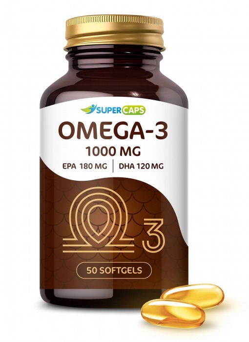 Пищевая добавка SuperCaps OMEGA-3 - 50 капсул (1000 мг) - SuperCaps - купить с доставкой в Королеве