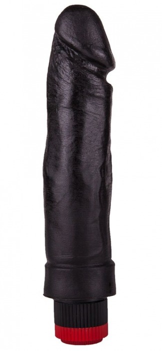 Чёрный вибратор-реалистик с чётко очерченной головкой - 20,5 см. - LOVETOY (А-Полимер)