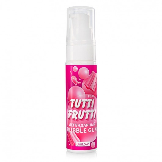 Интимный гель на водной основе Tutti-Frutti Bubble Gum - 30 гр. - Биоритм - купить с доставкой в Королеве