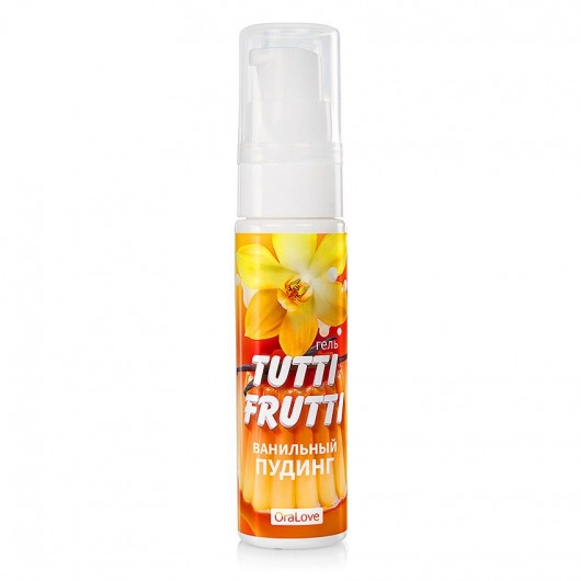 Интимный гель на водной основе Tutti-Frutti  Ванильный пудинг  - 30 гр. - Биоритм - купить с доставкой в Королеве