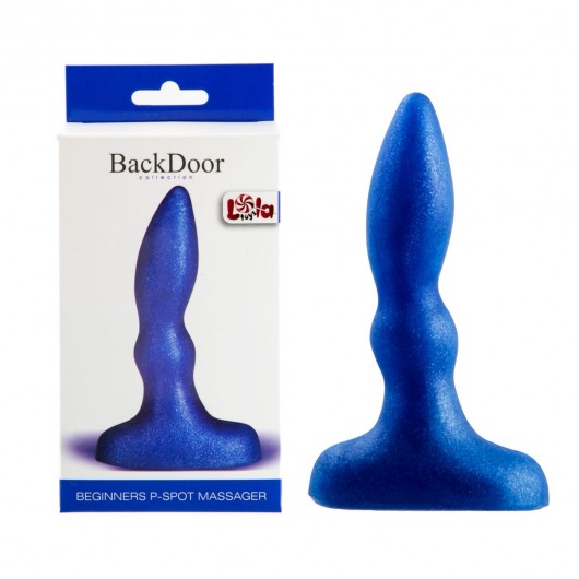 Синий анальный стимулятор Beginners p-spot massager - 11 см. - Lola Games - в Королеве купить с доставкой