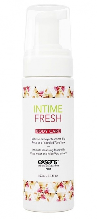 Органическая интимная очищающая пенка Intime Fresh - 150 мл. - Exsens - купить с доставкой в Королеве