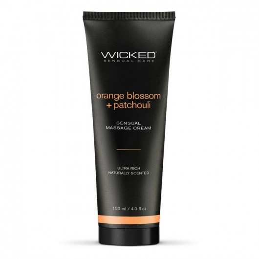 Массажный легкий крем WICKED Orange Blossom plus Patchouli - 120 мл. - Wicked - купить с доставкой в Королеве