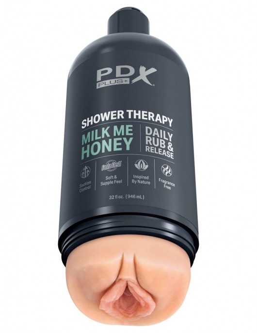 Телесный мастурбатор-вагина Shower Therapy Milk Me Honey - Pipedream - в Королеве купить с доставкой