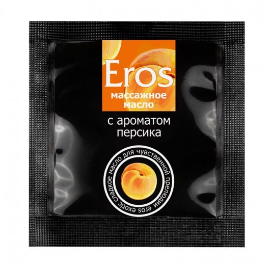 Саше массажного масла Eros exotic с ароматом персика - 4 гр. - Биоритм - купить с доставкой в Королеве