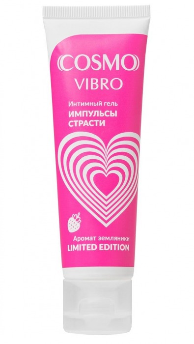 Возбуждающий гель на водно-силиконовой основе Cosmo Vibro с ароматом земляники - 50 гр. - Биоритм - купить с доставкой в Королеве