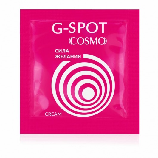 Стимулирующий интимный крем для женщин Cosmo G-spot - 2 гр. - Биоритм - купить с доставкой в Королеве
