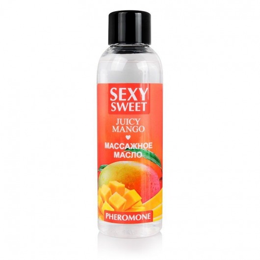 Массажное масло Sexy Sweet Juicy Mango с феромонами и ароматом манго - 75 мл. - Биоритм - купить с доставкой в Королеве