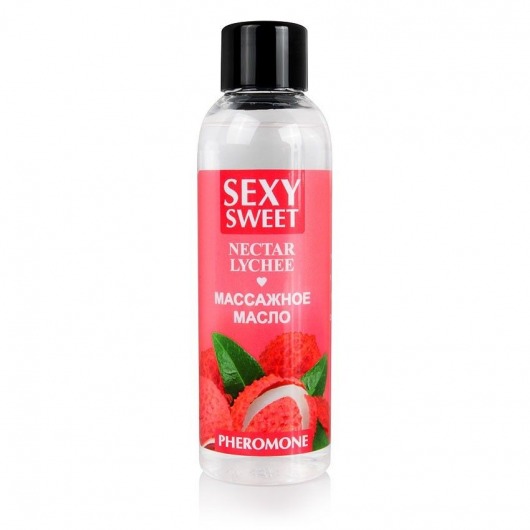Массажное масло Sexy Sweet Nectar Lychee с феромонами и ароматом личи - 75 мл. - Биоритм - купить с доставкой в Королеве