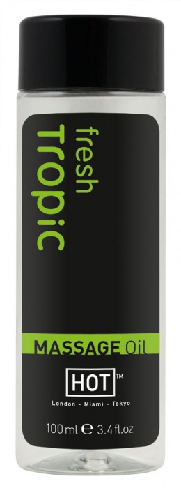 Массажное масло для тела Tropic Fresh - 100 мл. - HOT - купить с доставкой в Королеве