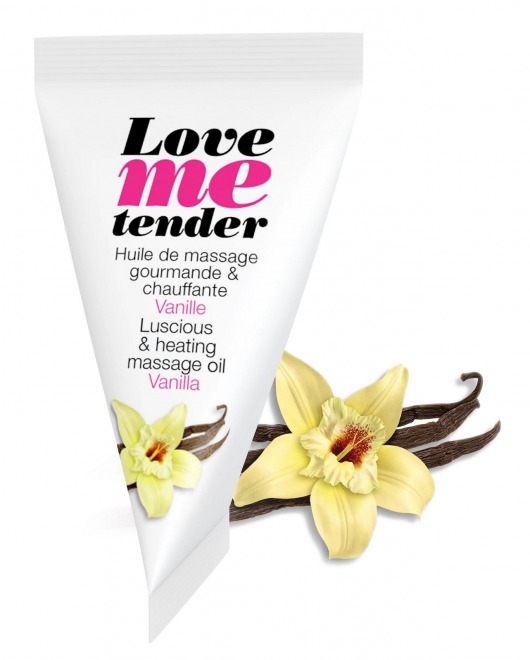 Съедобное согревающее массажное масло Love Me Tender Vanilla с ароматом ванили - 10 мл. - Love to Love - купить с доставкой в Королеве
