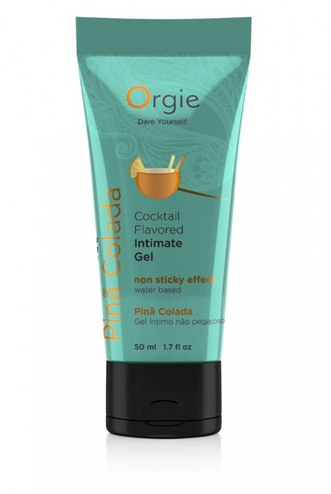 Съедобный интимный гель Orgie Lube Tube Cocktail Pina Colada - 50 мл. - ORGIE - купить с доставкой в Королеве