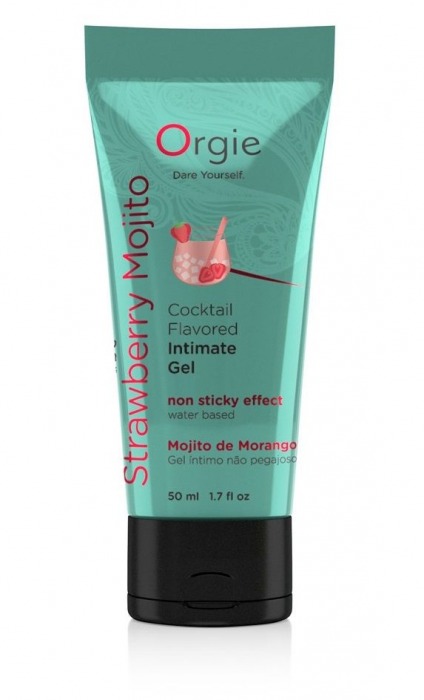 Съедобный интимный гель Orgie Lube Tube Cocktail Strawberry Mojito - 50 мл. - ORGIE - купить с доставкой в Королеве
