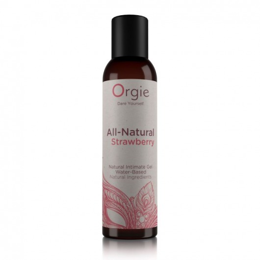 Интимный гель на водной основе All-Natural Strawberry с ароматом клубники - 150 мл. - ORGIE - купить с доставкой в Королеве