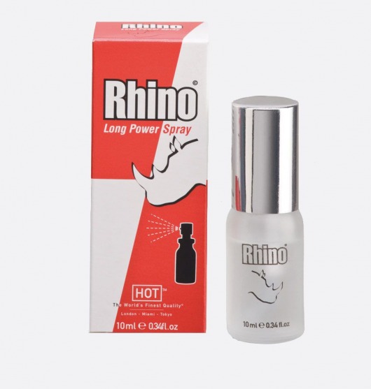 Пролонгирующий спрей для мужчин Rhino - 10 мл. - HOT - купить с доставкой в Королеве