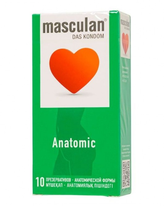 Презервативы анатомической формы Masculan Anatomic - 10 шт. - Masculan - купить с доставкой в Королеве
