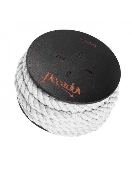 Белая веревка для шибари на катушке - 5 м. - Pecado - купить с доставкой в Королеве