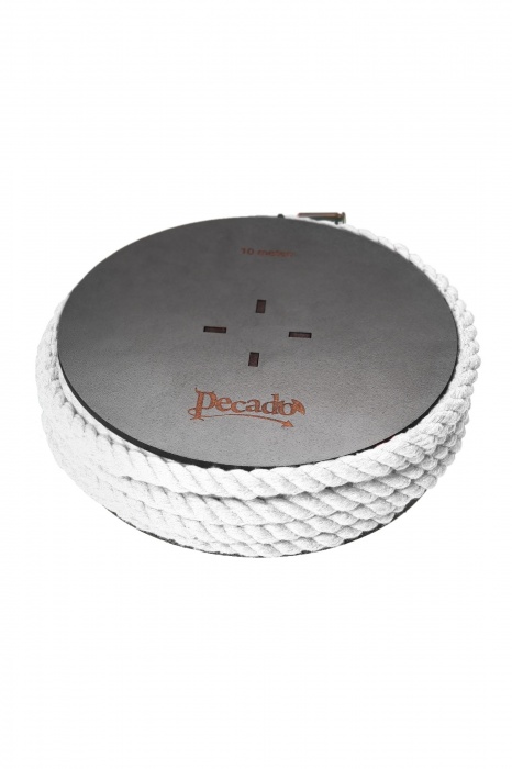 Белая веревка для шибари на катушке - 10 м. - Pecado - купить с доставкой в Королеве