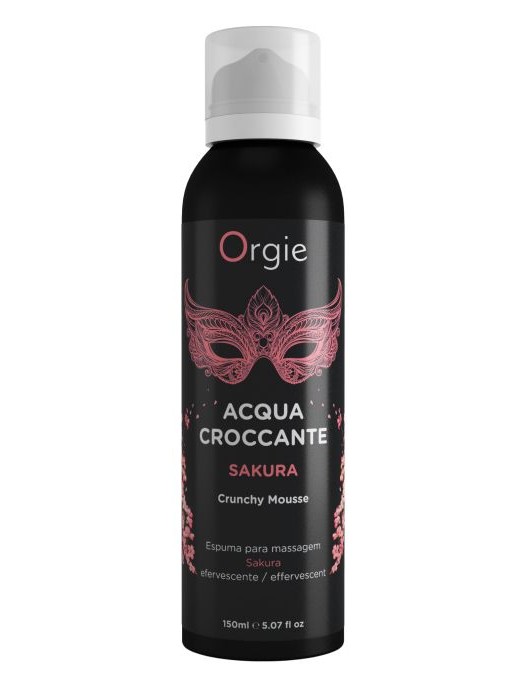 Хрустящая пенка для массажа Orgie Acqua Croccante Sakura с ароматом сакуры - 150 мл. - ORGIE - купить с доставкой в Королеве