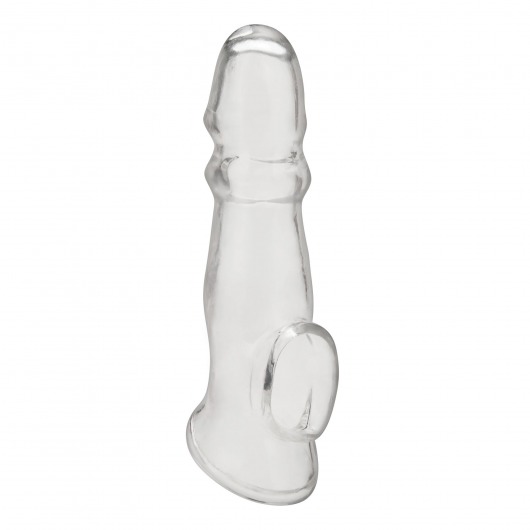 Прозрачная насадка для пениса Girthy Penis Enhancing Sleeve Extension - 17,1 см. - BlueLine - в Королеве купить с доставкой