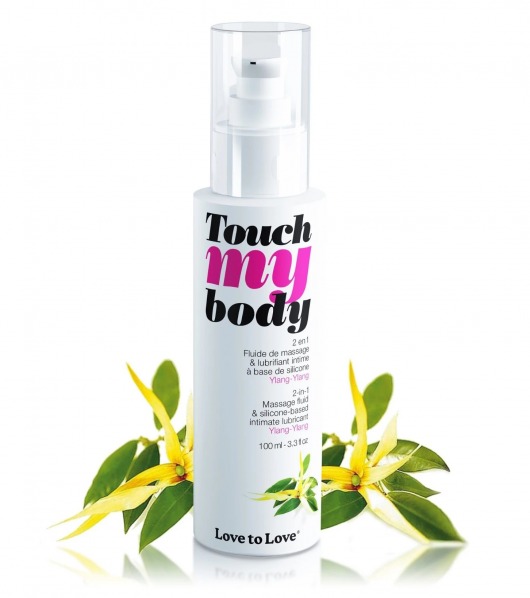 Силиконовый лубрикант 2-в-1 Touch My Body с ароматом иланг-иланга - 100 мл. - Love to Love - купить с доставкой в Королеве