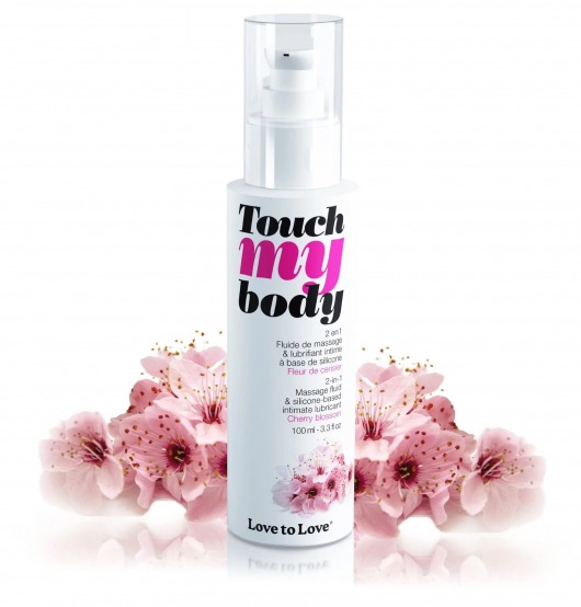 Силиконовый лубрикант 2-в-1 Touch My Body с ароматом вишнёвого цвета - 100 мл. - Love to Love - купить с доставкой в Королеве