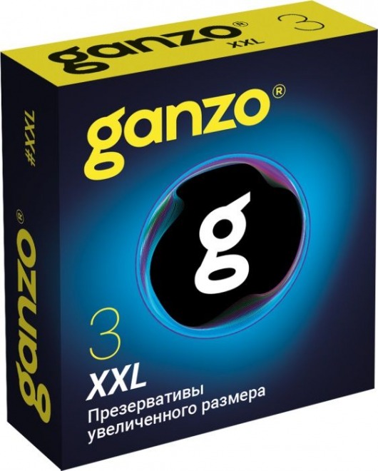 Презервативы увеличенного размера Ganzo XXL - 3 шт. - Ganzo - купить с доставкой в Королеве