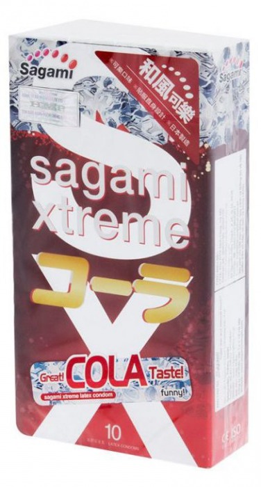 Ароматизированные презервативы Sagami Xtreme COLA - 10 шт. - Sagami - купить с доставкой в Королеве