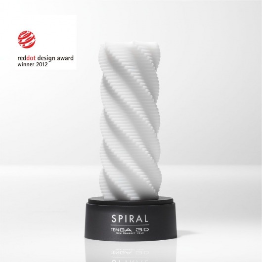Белый 3D мастурбатор SPIRAL - Tenga - в Королеве купить с доставкой
