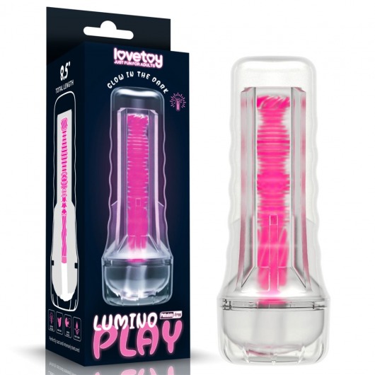 Светящийся в темноте мастурбатор 8.5 Lumino Play Masturbator - Lovetoy - в Королеве купить с доставкой