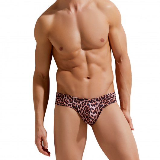 Мужские трусы-бразилиана с леопардовым принтом Micro Touch Hipster - Gauvine купить с доставкой