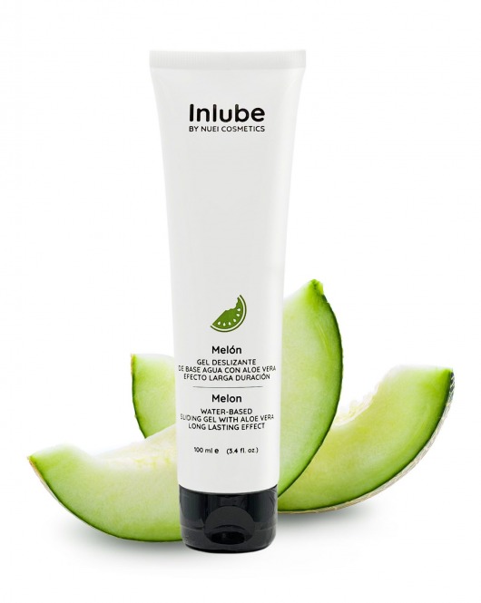 Лубрикант на водной основе Nuei Inlube с алоэ вера и ароматом дыни - 100 мл. - Nuei cosmetics - купить с доставкой в Королеве