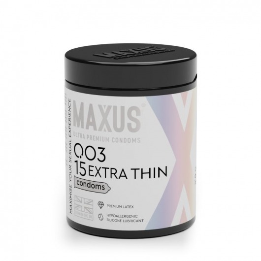 Экстремально тонкие презервативы MAXUS 003 Extra Thin - 15 шт. - Maxus - купить с доставкой в Королеве