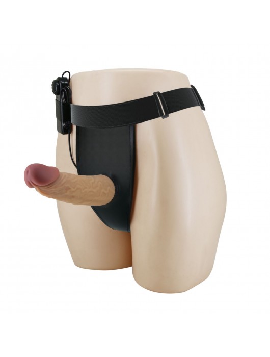 Полый вибрострапон на регулируемых трусиках Draven - 17,5 см. - Baile - купить с доставкой в Королеве