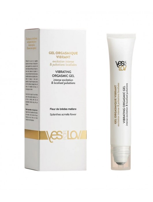 Возбуждающий гель Vibrating Orgasmic Gel - 20 мл. - YESforLOV - купить с доставкой в Королеве