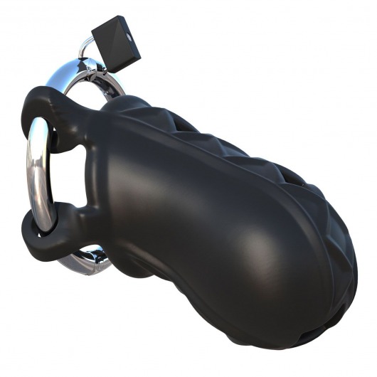 Черный замок верности Extreme Silicone Cock Blocker - Pipedream - купить с доставкой в Королеве