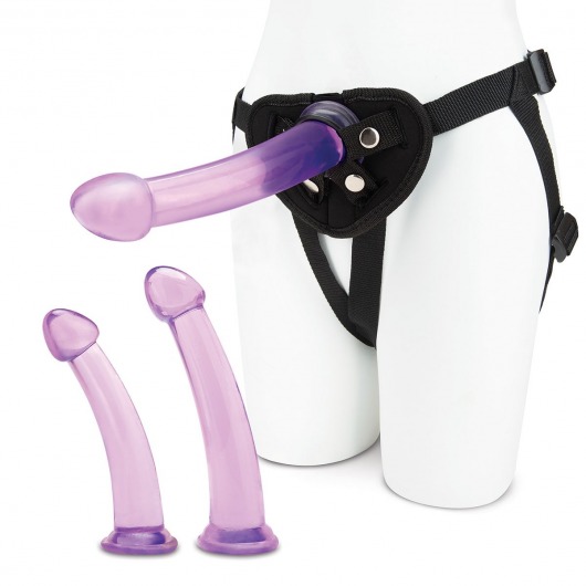 Тренировочный набор с тремя насадками Pegging Training Set - Lux Fetish - купить с доставкой в Королеве